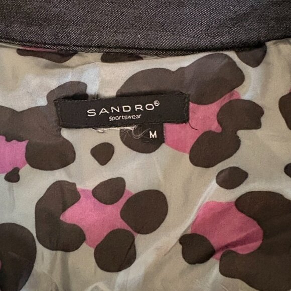 Sandro Sportswear Denim Charcoal Denim,  Sz M - Picture 4 of 4